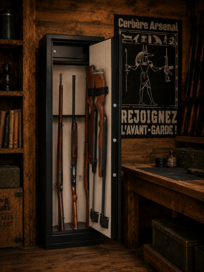 Infac classic 10 armes, ouvert Coffre-fort Infac Classic 10 armes