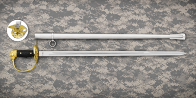 Sabre officier doré de loin Sabre d'officier doré