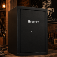 petit coffre + 2 étagères fermé Coffre-fort Fortify armes de poing + 2 étagères