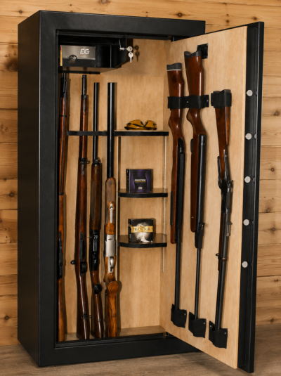 coffre ouvert Coffre-fort Infac Presidential 23 armes